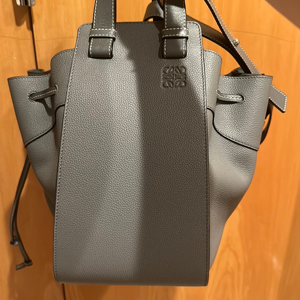 Brand New Loewe Hammock Medium bag ! Silver blue!